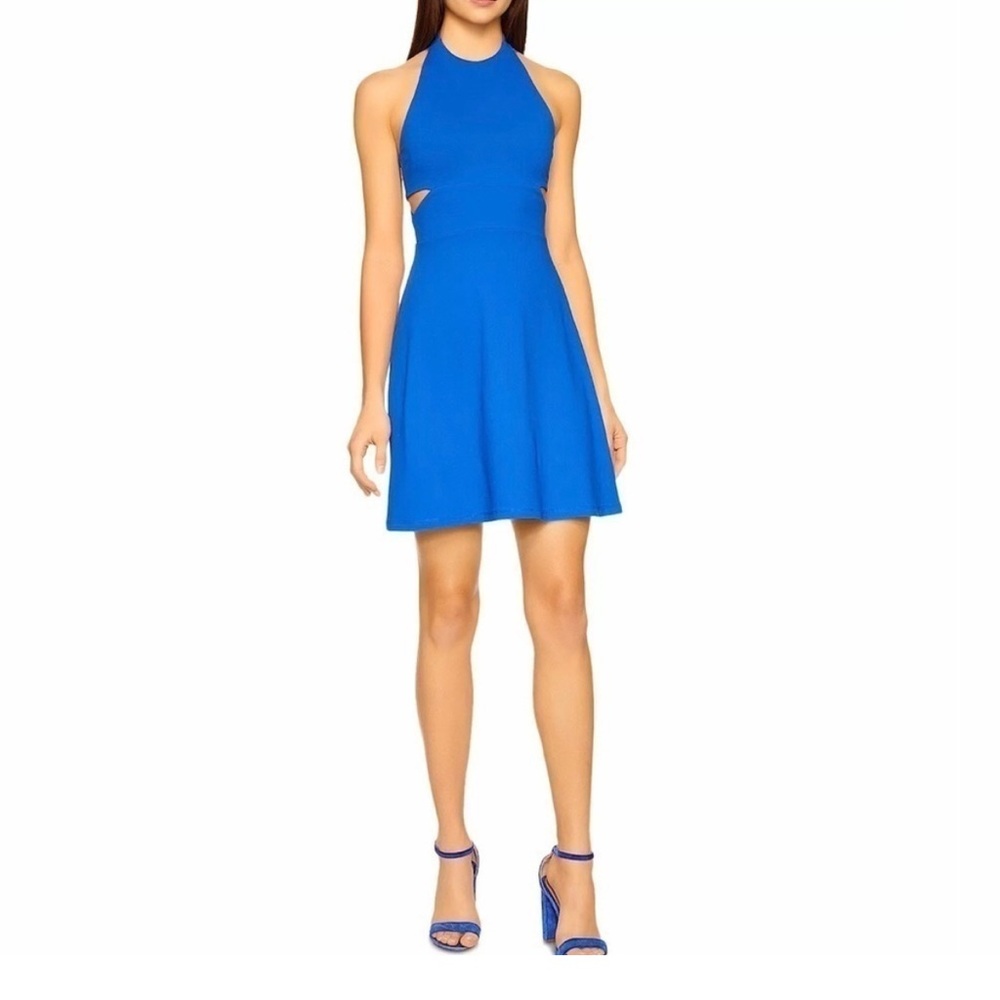 Susana Monaco
High Neck Cut Out Dress in Sapphire